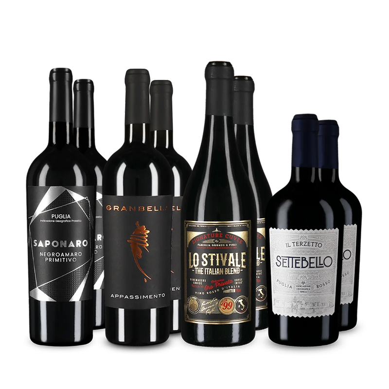 Vinuri roșii premiate de Luca Maroni în pachet de 4x2 sticle – Gold