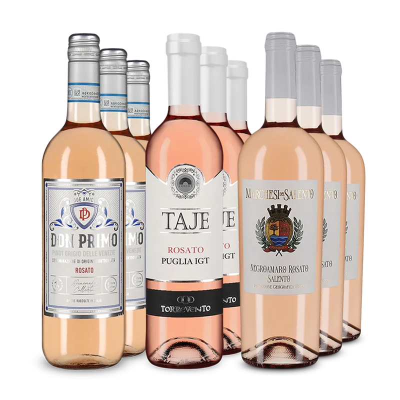 Rosé italian de top în pachet de 3x3 sticle – Gold
