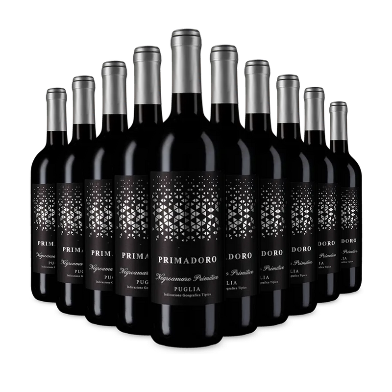 10 sticle Primadoro Negroamaro Primitivo 2024 – Gold