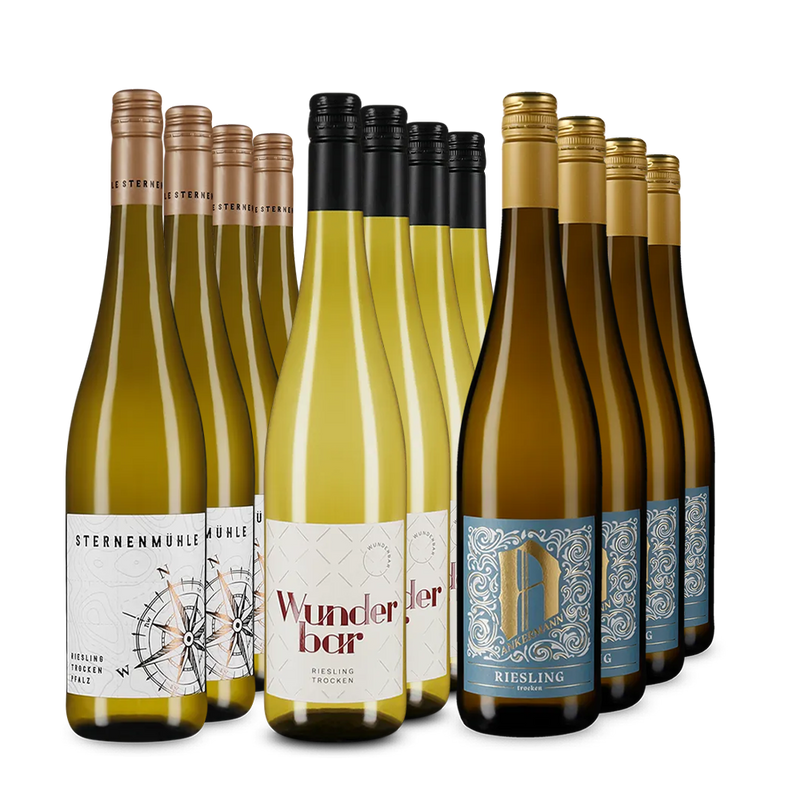 Riesling din Pfalz premiat cu aur în pachet de 3x4 sticle – Gold