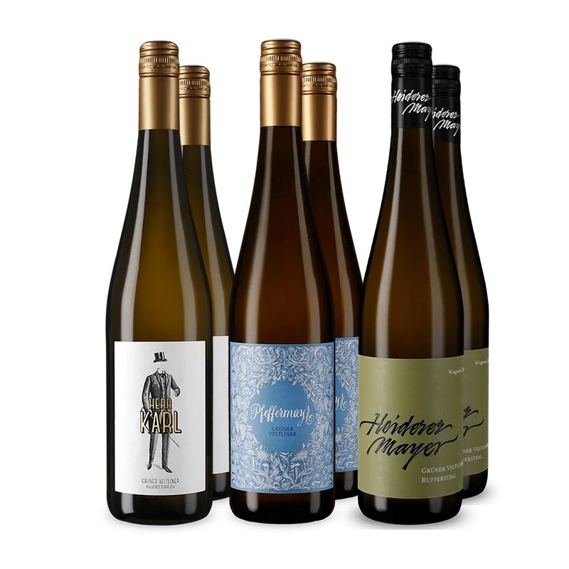Veltliner de top în pachet de 3x2 sticle – Gold