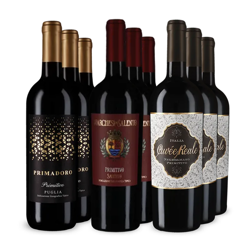 Primitivo premiat cu aur în pachet de 3x3 sticle – Gold