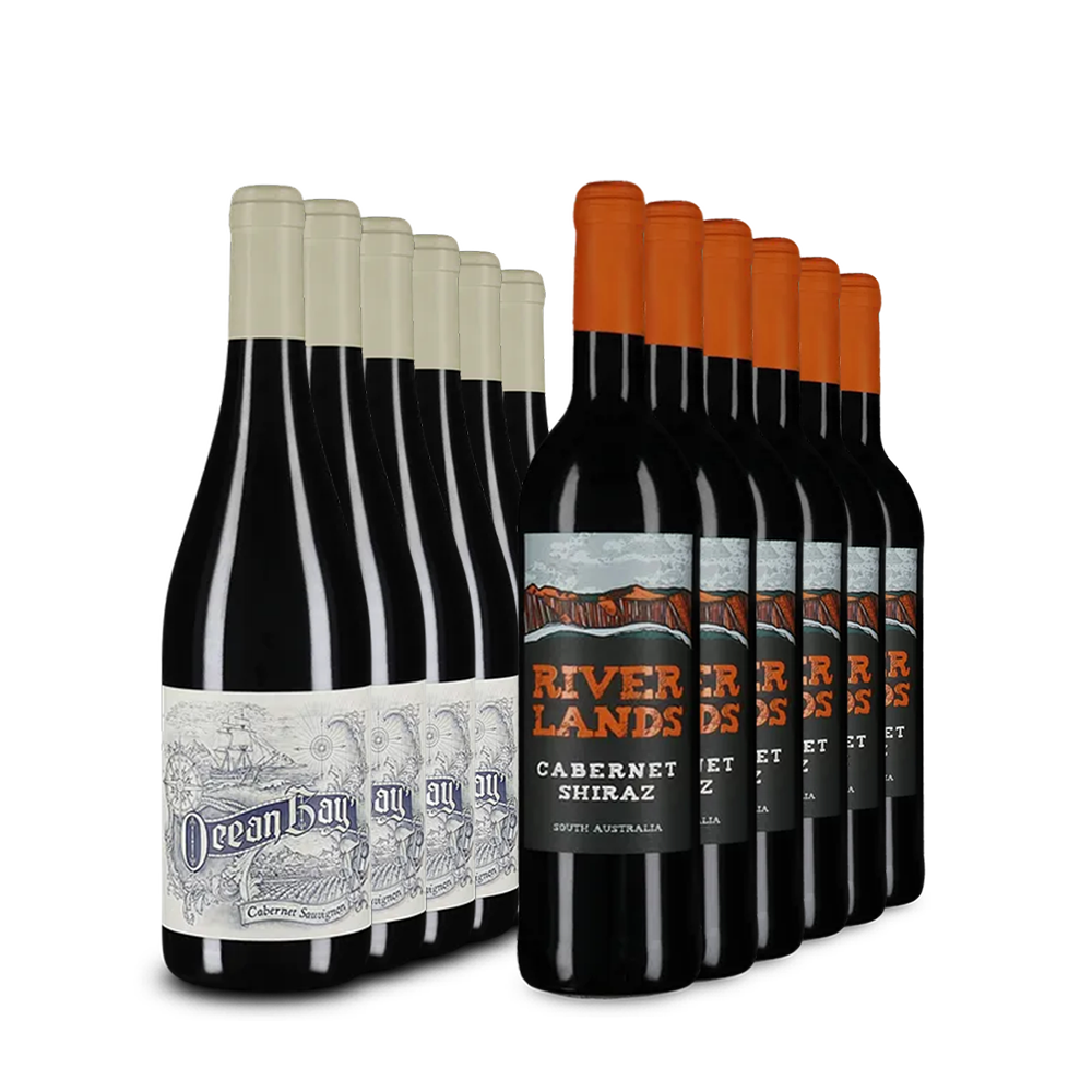 Vinuri XXL: duo de vin roșu în pachet de 2x6 sticle – Gold