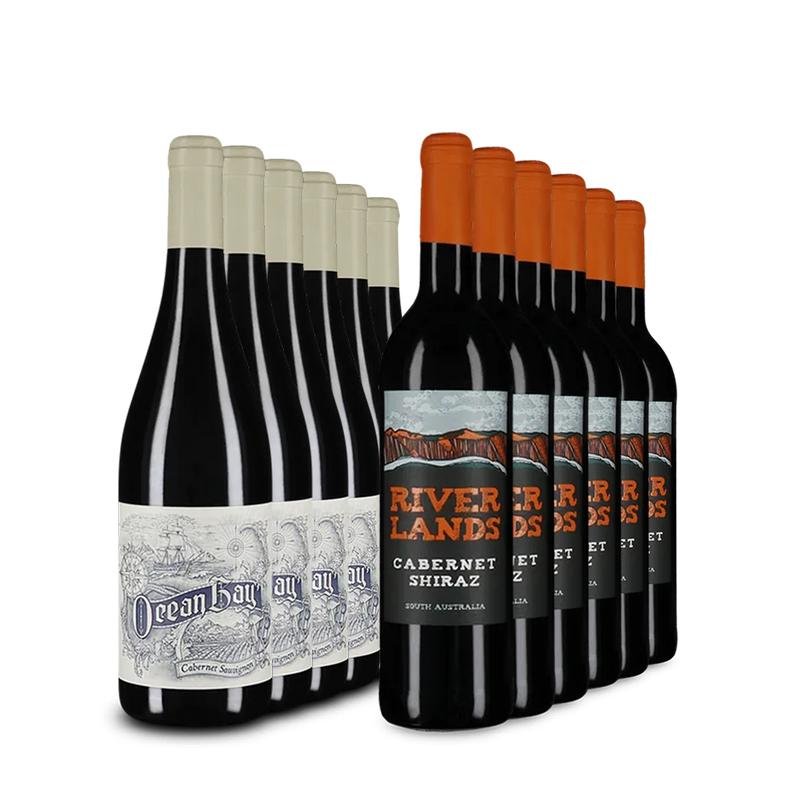 Vinuri XXL: duo de vin roșu în pachet de 2x6 sticle – Gold