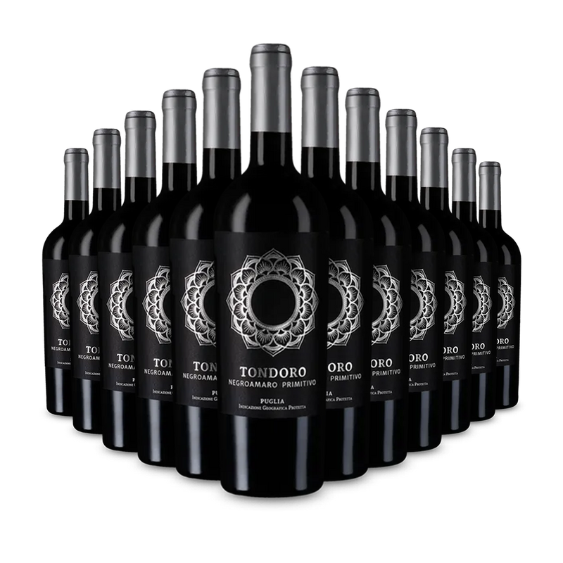 12 sticle Tondoro Negroamaro Primitivo 2023 – Gold