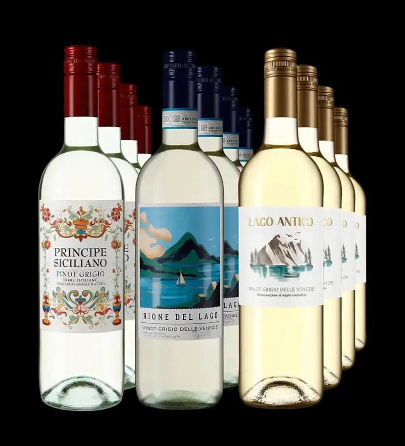 Pinot Grigio de top în pachet de 3x4 sticle – Gold