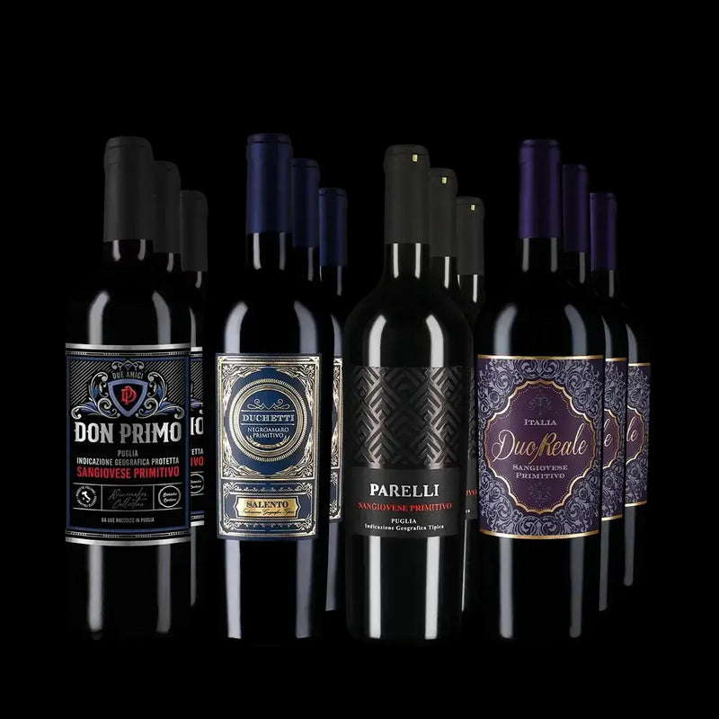 Primitivo premiat cu aur în pachet de 4x3 sticle – Gold