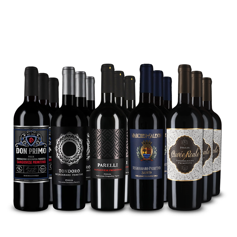 Primitivo XXL: vedetele în pachet de 5x3 sticle – Gold