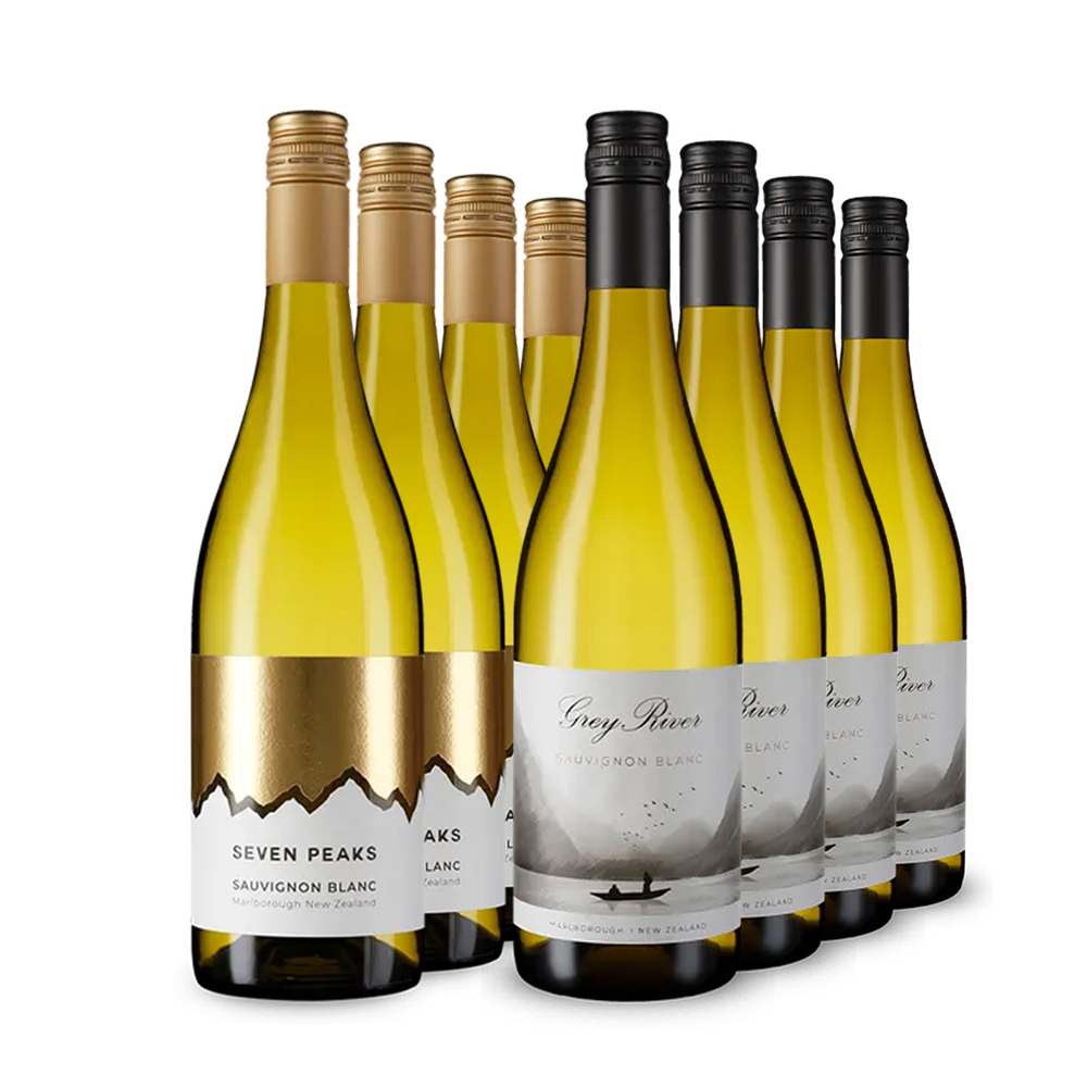 Duo de Sauvignon Blanc din Marlborough în pachet de 2x4 sticle – Gold
