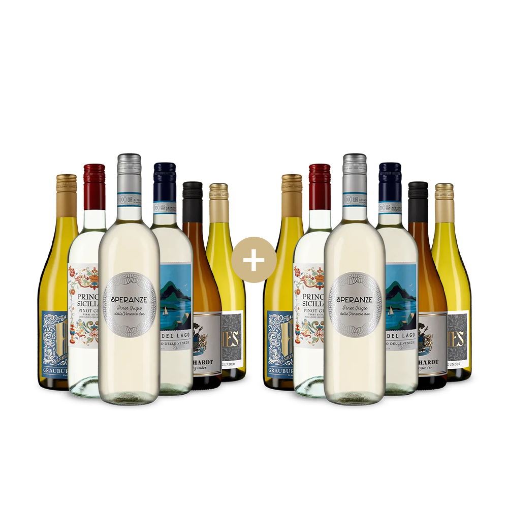 6+6 sticle: Pinot Grigio & Grauburgunder – Gold