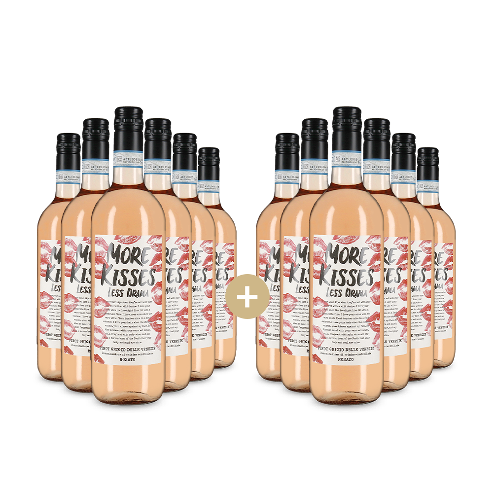 6+6 sticle Pinot Grigio delle Venezie Rosato 2024 – Gold