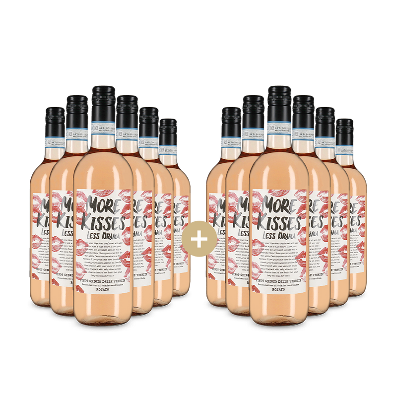 6+6 sticle Pinot Grigio delle Venezie Rosato 2024 – Gold