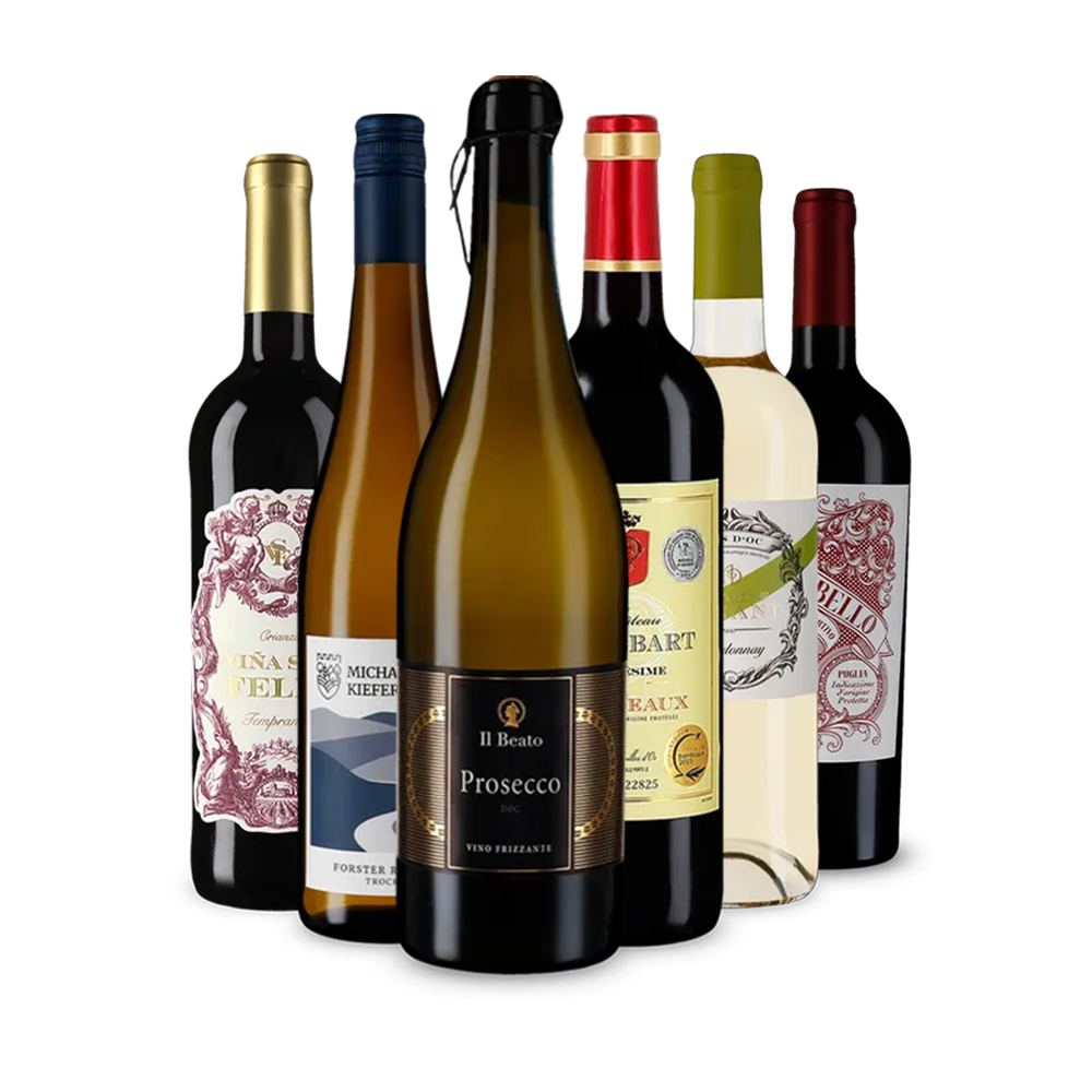 Vinuri festive în pachet de 6 sticle – Gold