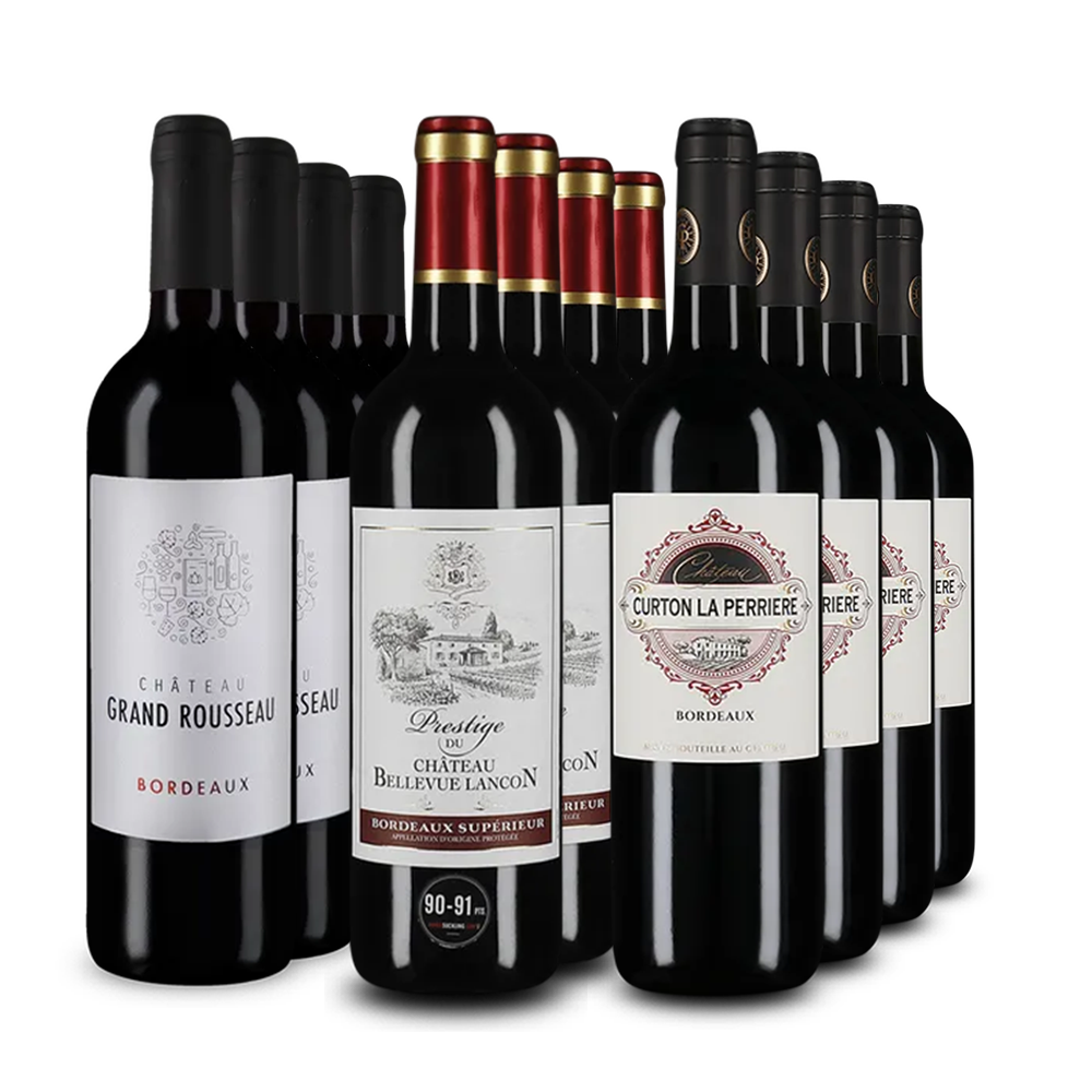 Bordeaux de top în pachet de 3x4 sticle – Gold