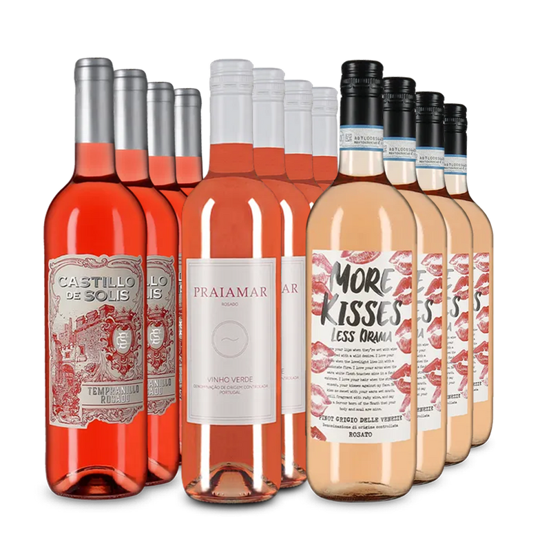 Rosé de top din sudul Europei în pachet de 3x4 sticle – Gold