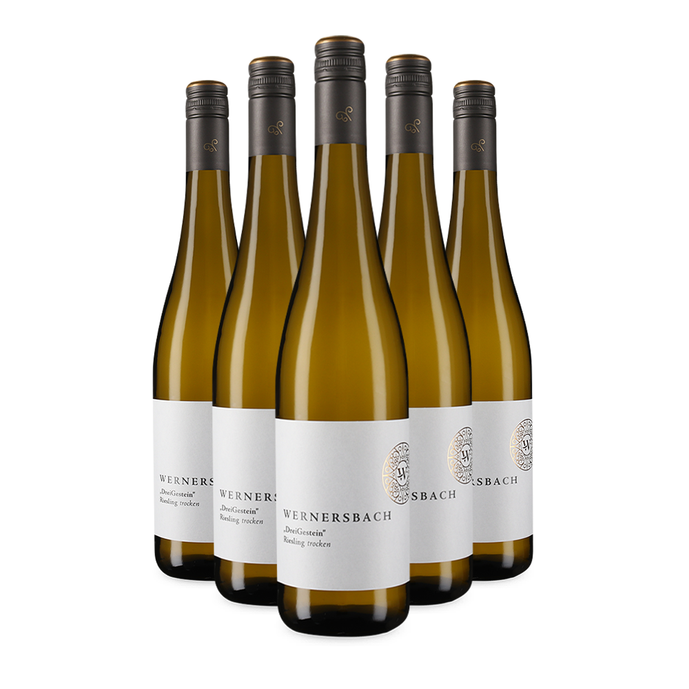 5 sticle Riesling DreiGestein sec 2024 – Gold