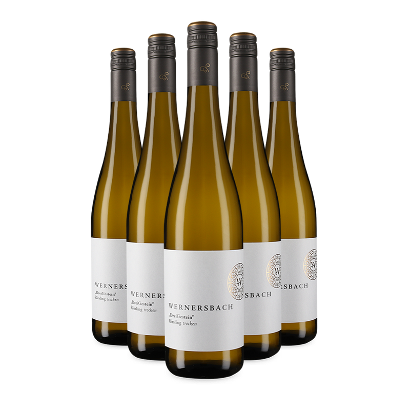 5 sticle Riesling DreiGestein sec 2024 – Gold