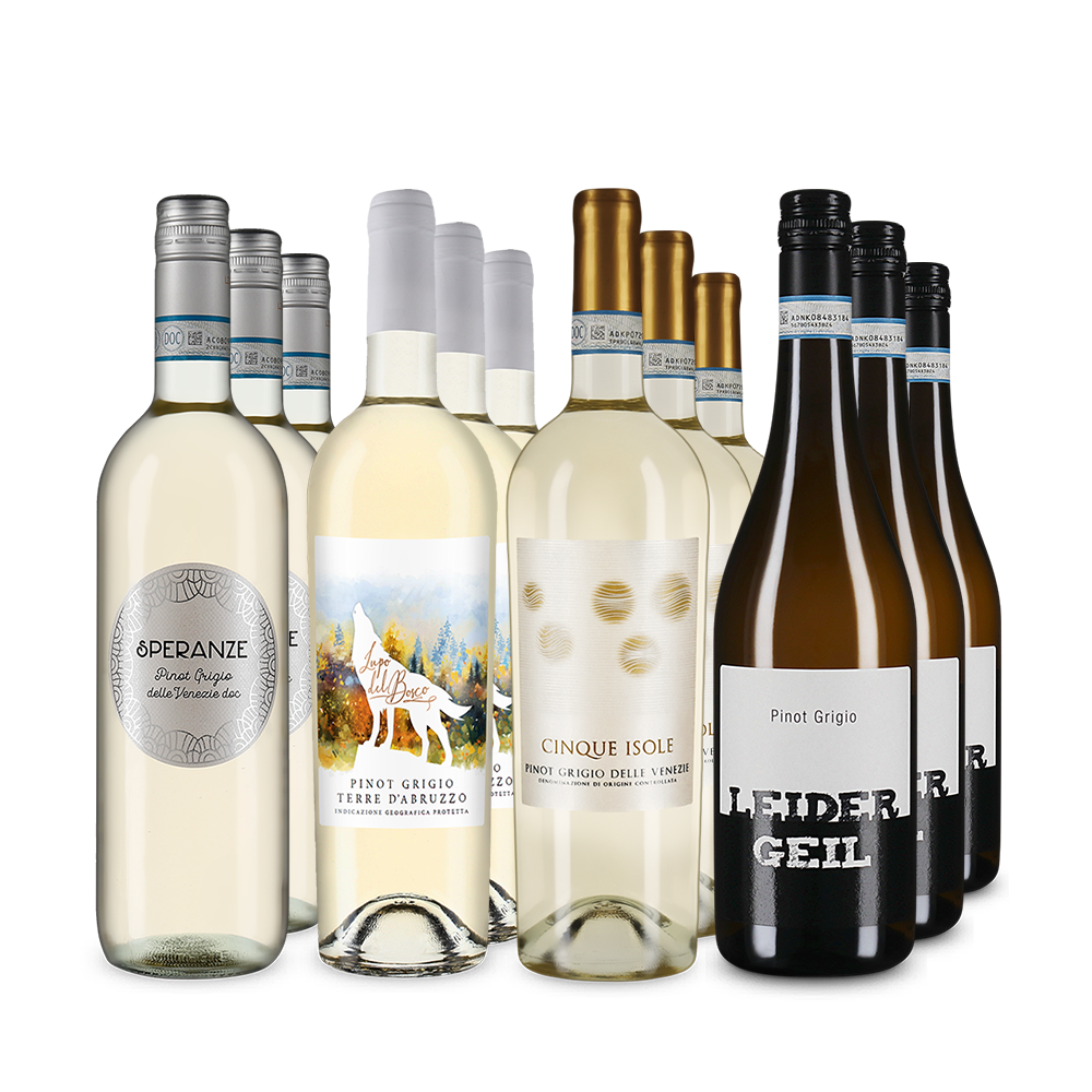 Pinot Grigio de top în pachet de 4x3 sticle – Gold