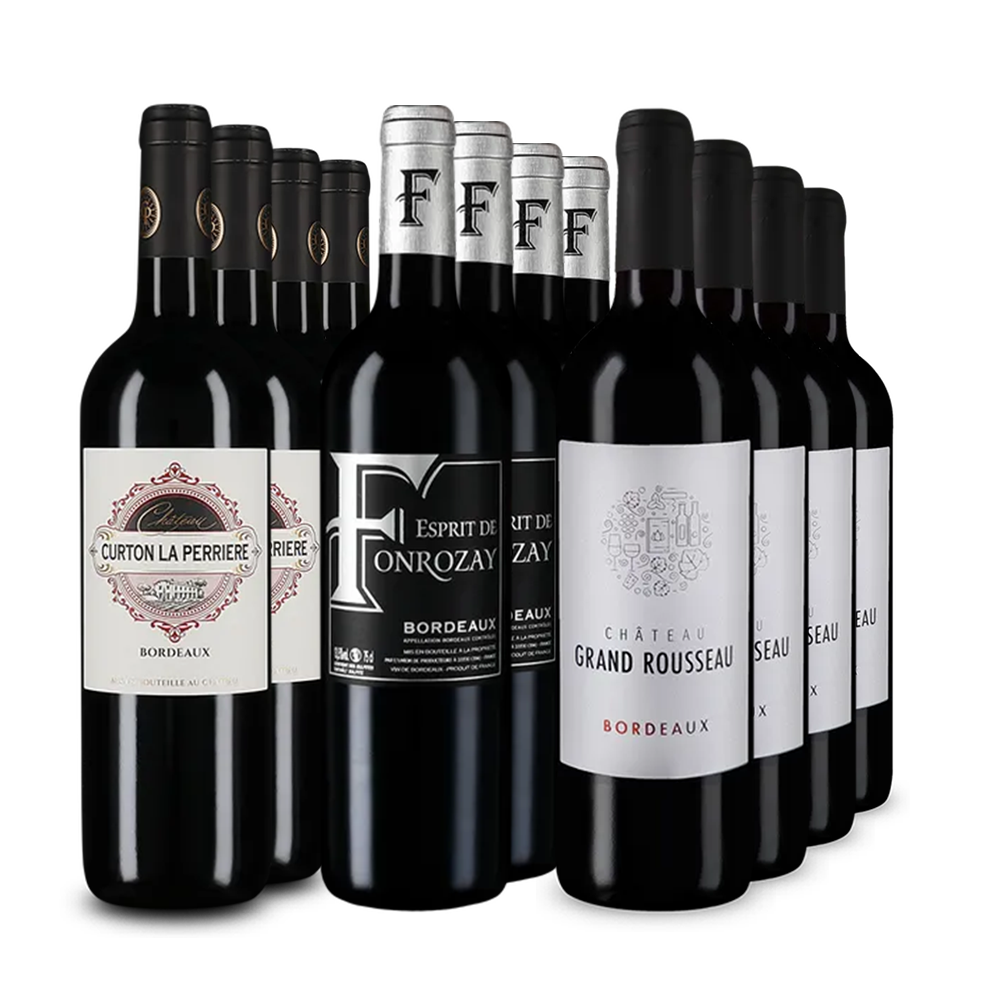 Bordeaux de top în pachet de 3x4 sticle – Gold
