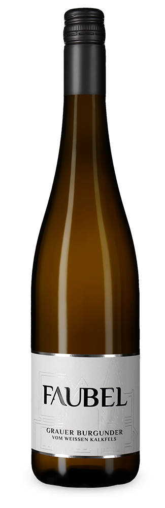 Faubel Grauer Burgunder vom weißen Kalkfels sec 2025 – Gold