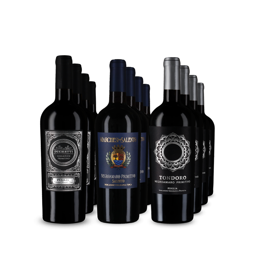 Primitivo de top în pachet de 3x4 sticle – Gold