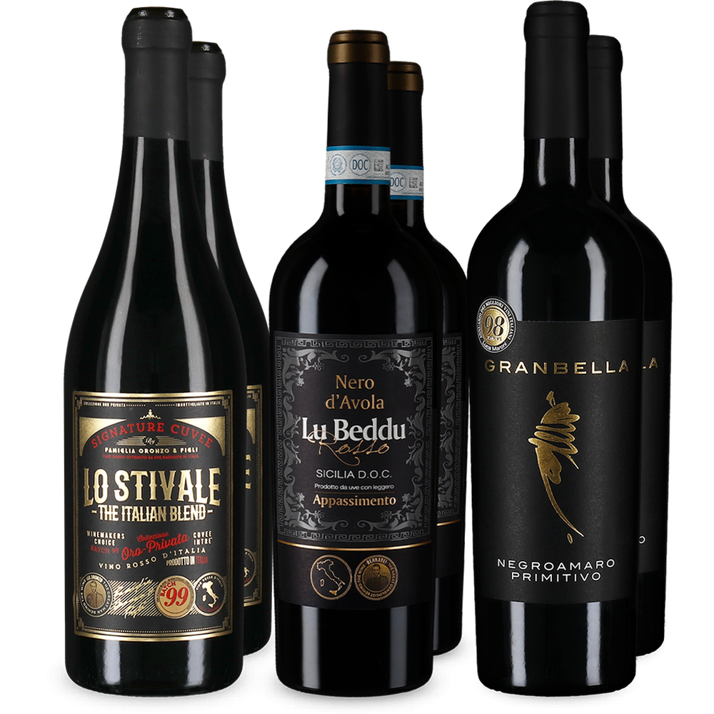 Preferatele roșii ale lui Luca Maroni în pachet de 3x2 sticle – Gold