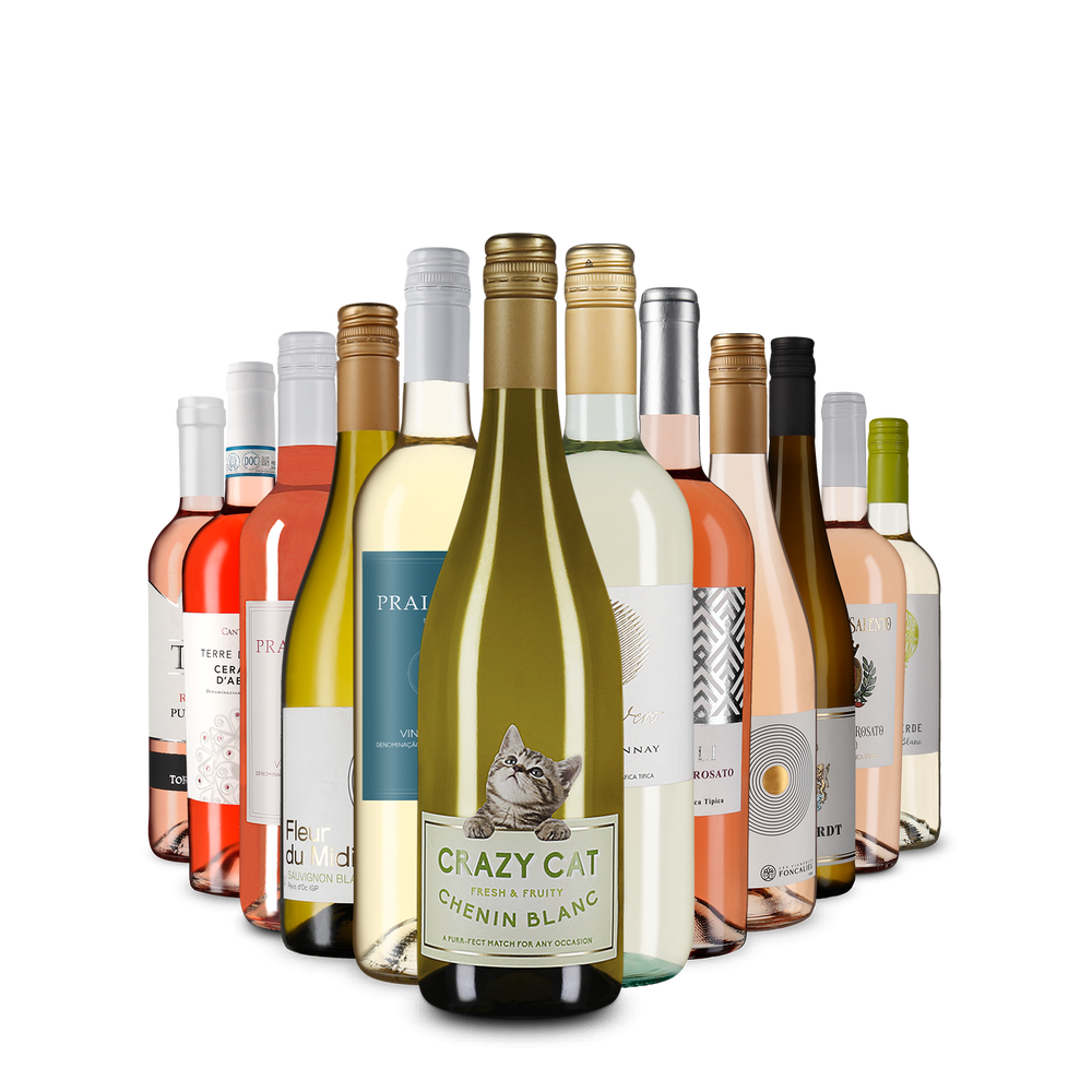 Varietate de Paște: Vin alb și Rosé în pachet de 12 sticle – Gold