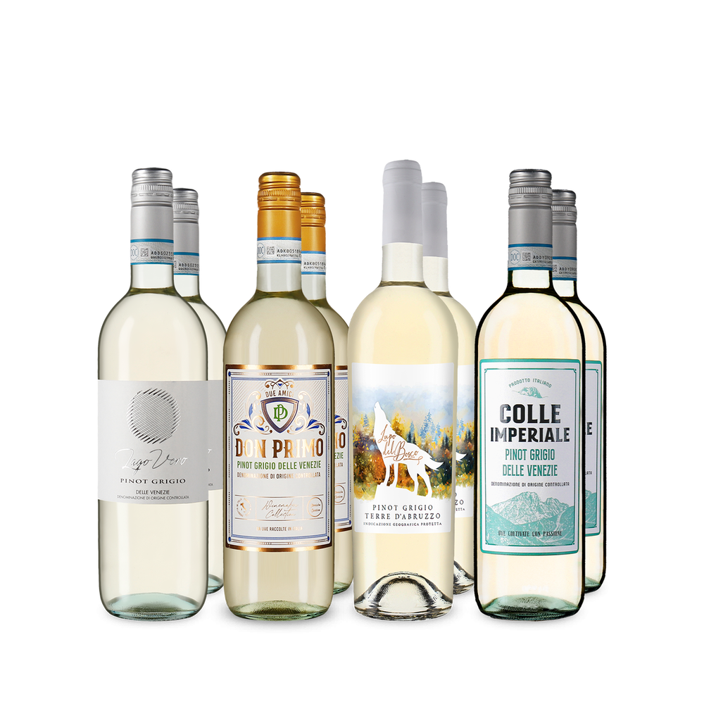 Pinot Grigio de top în pachet de 4x2 sticle – Gold