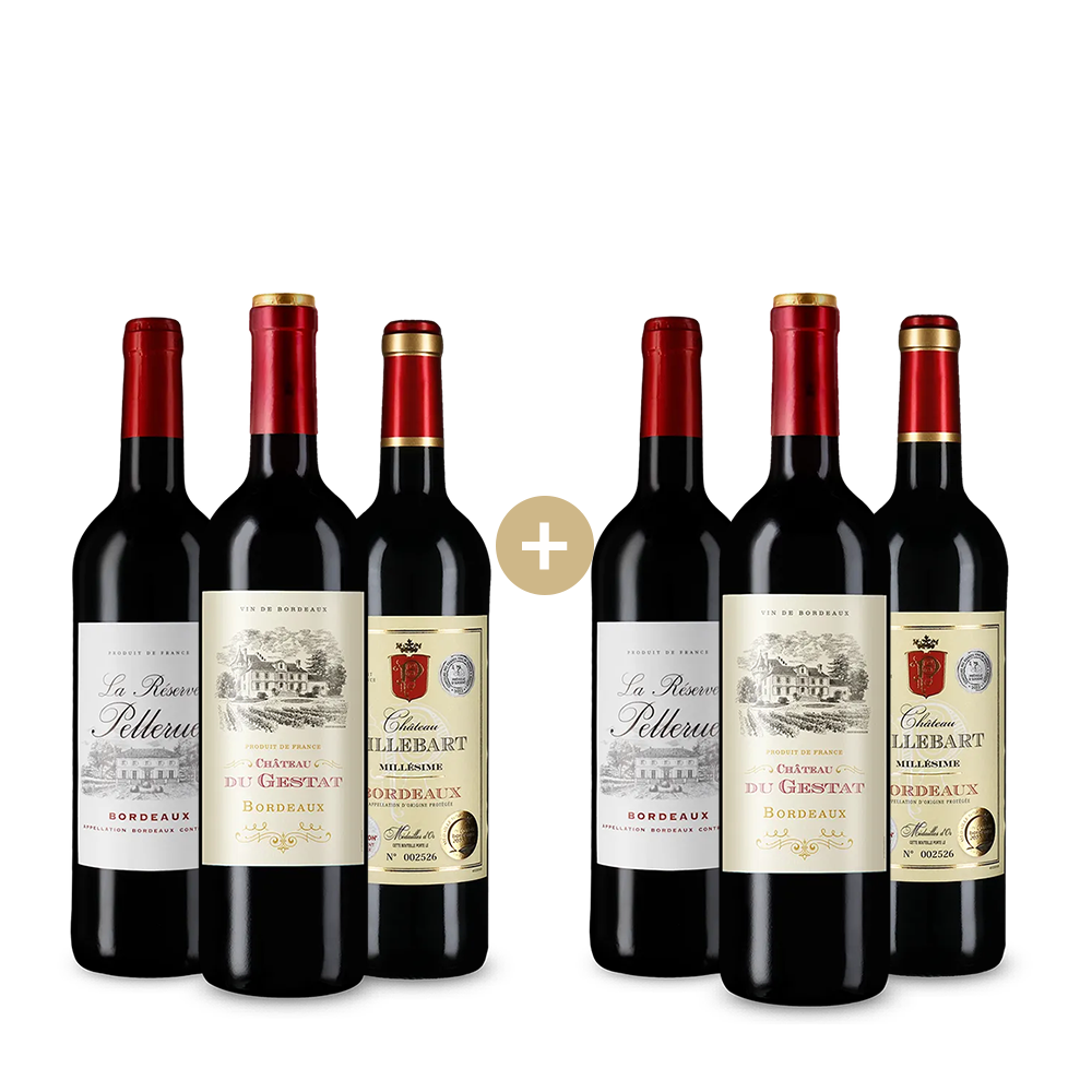 Pachet de 3+3 sticle: Recomandări Bordeaux