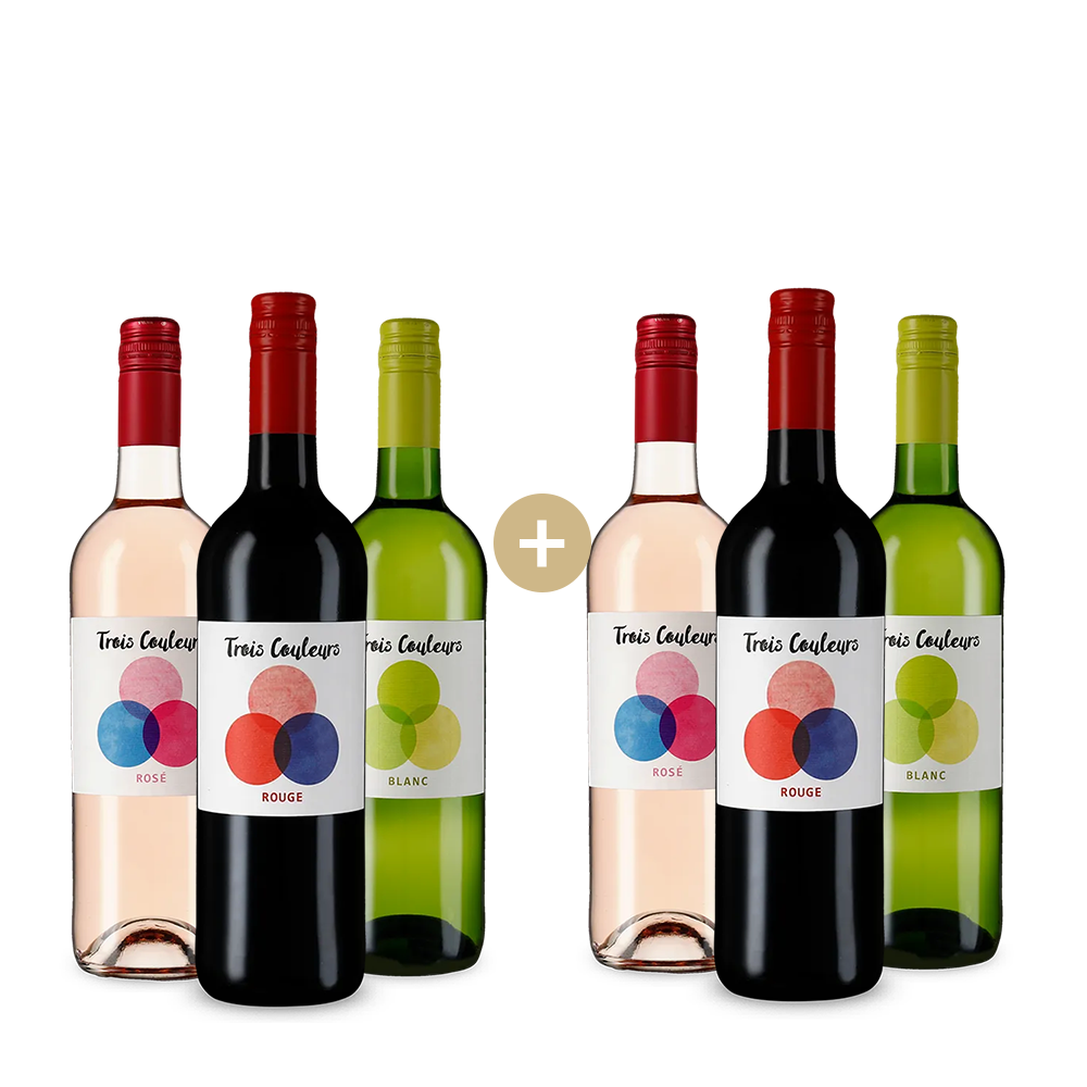 Pachet de 3+3 sticle: Preferatele Trois Couleurs