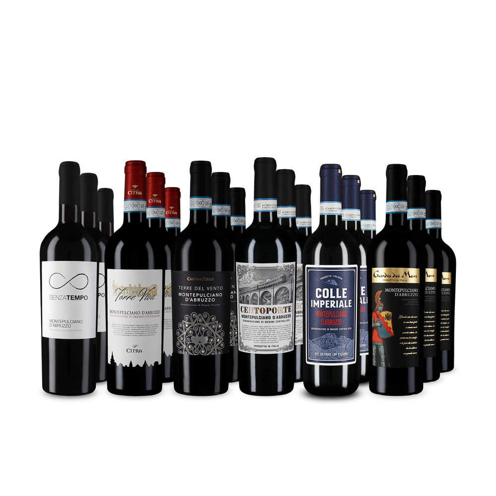 Montepulciano d’Abruzzo: Selecție în pachet XXL de 6x3 sticle