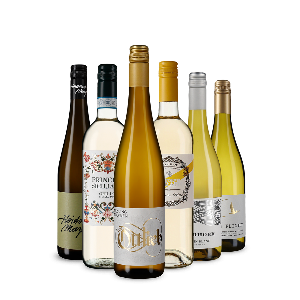 6x1 Selecție de vinuri albe premiate cu aur din întreaga lume