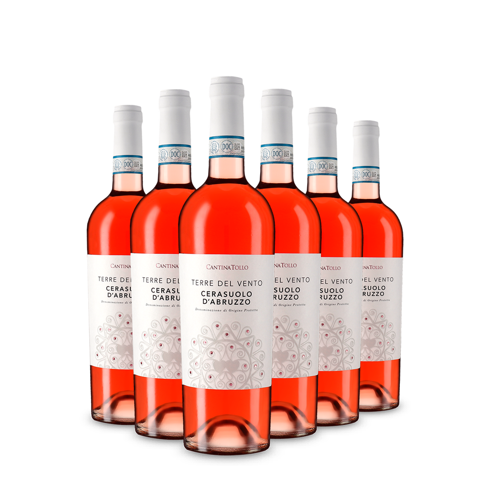6 sticle Terre del Vento Cerasuolo d'Abruzzo Rosato 2025