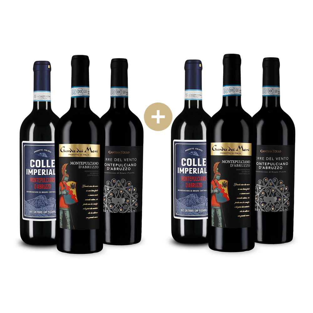 3+3 cadou: Montepulciano d'Abruzzo: clasici selectați