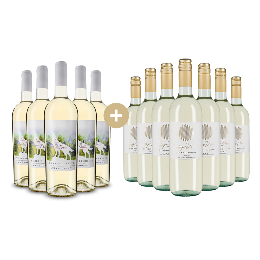5+7 cadou: duo de Chardonnay din Italia