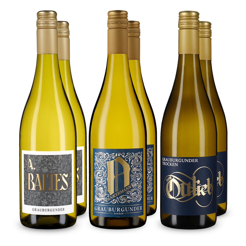 3x2 Pachet de descoperire cu cele mai vândute Pinot Gris