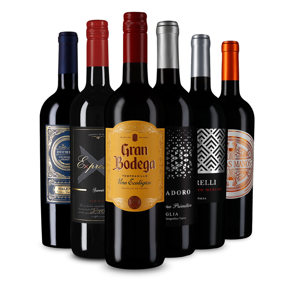 6x1 Vinuri roșii preferate și fructate: demidulci și demiseci