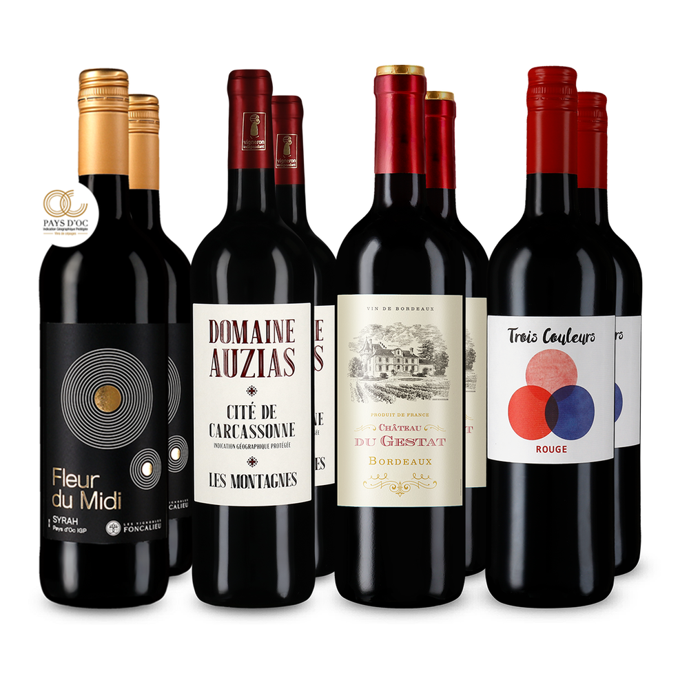 4x2 Clasice de vin roșu din Franța
