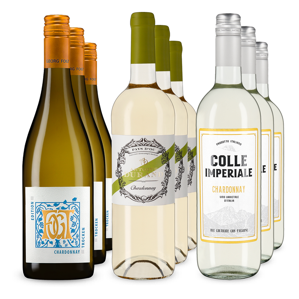 3x3 Trio de Chardonnay din trei țări