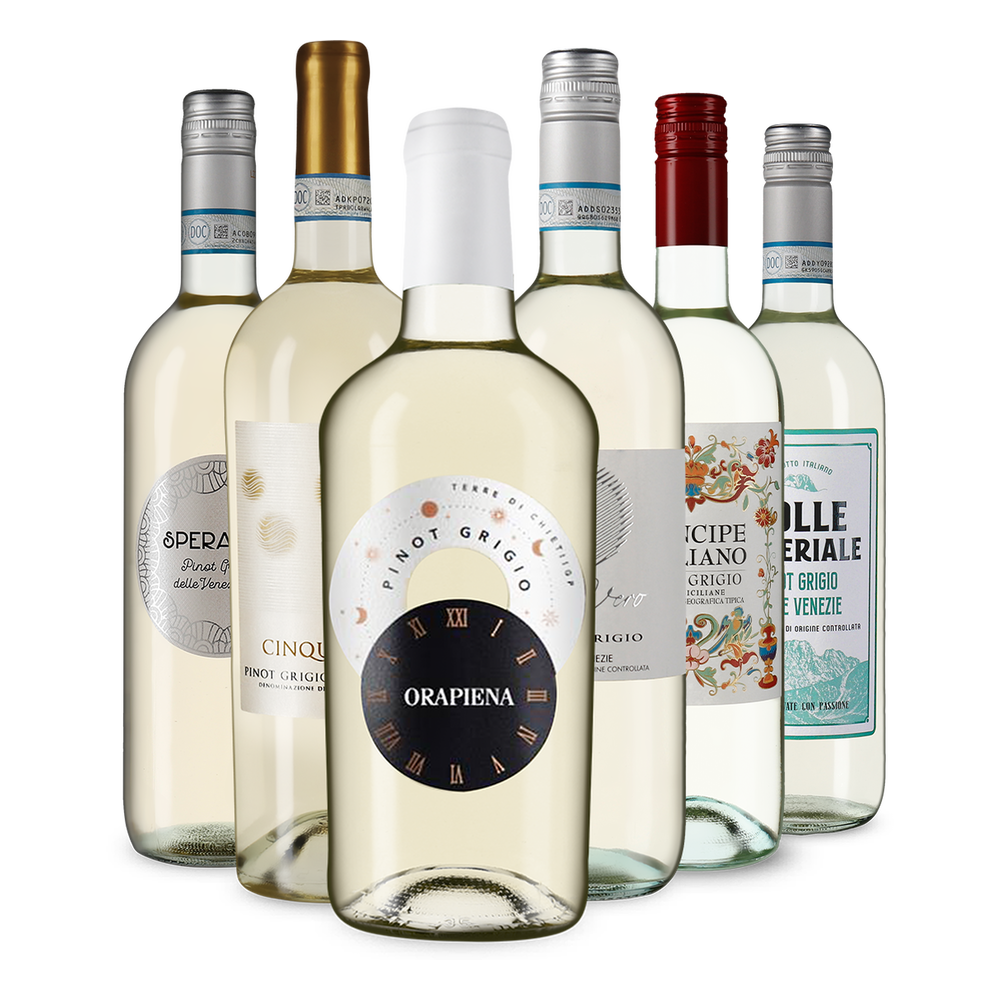 6x1 Pinot Grigio: descoperiți diversitatea italiană