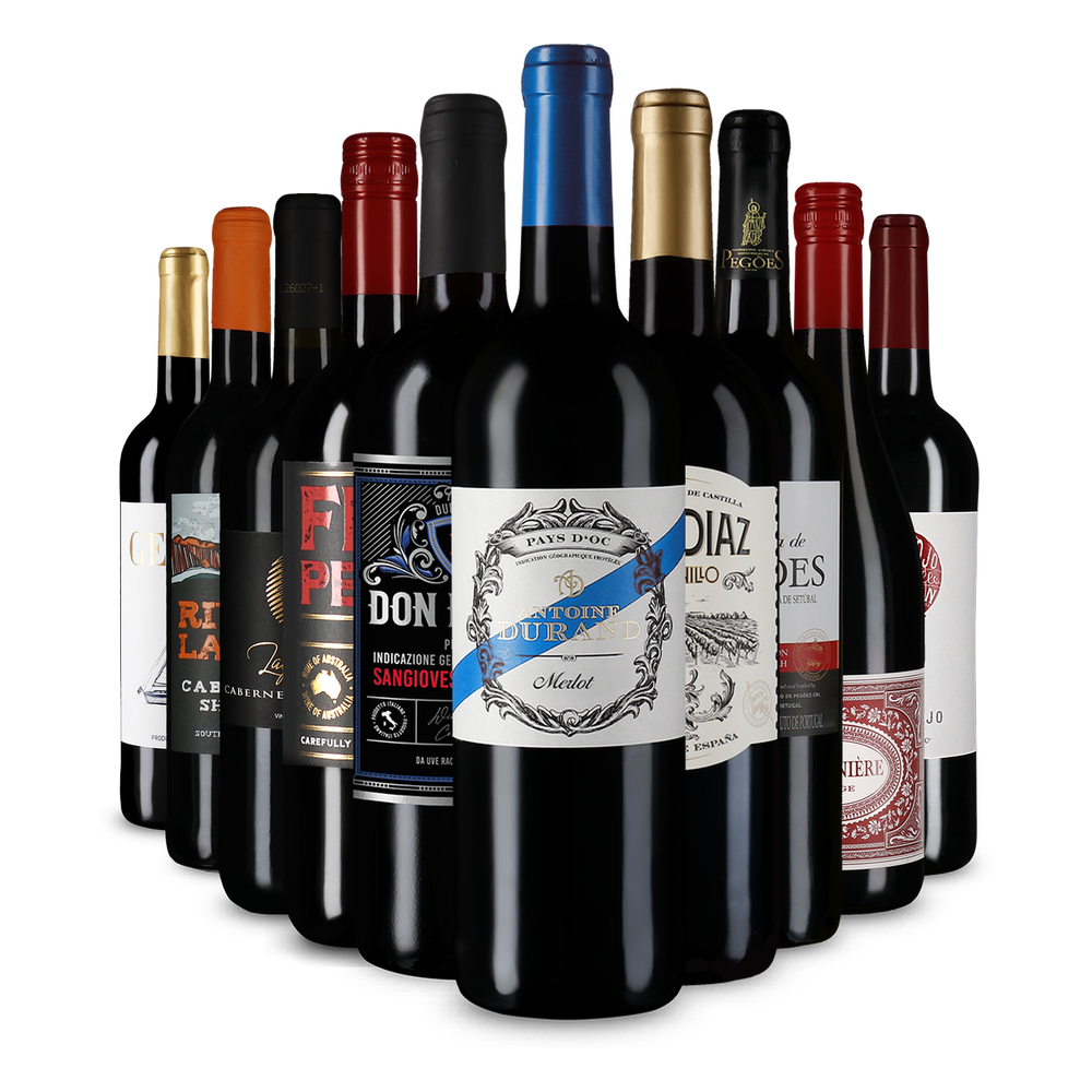 10x1 Vin roșu din întreaga lume: favoritele noastre la cel mai bun preț