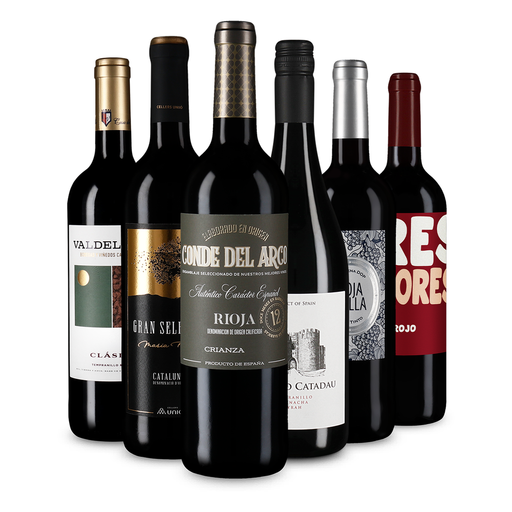 6x1 Deliciu de vinuri roșii premiate din Spania