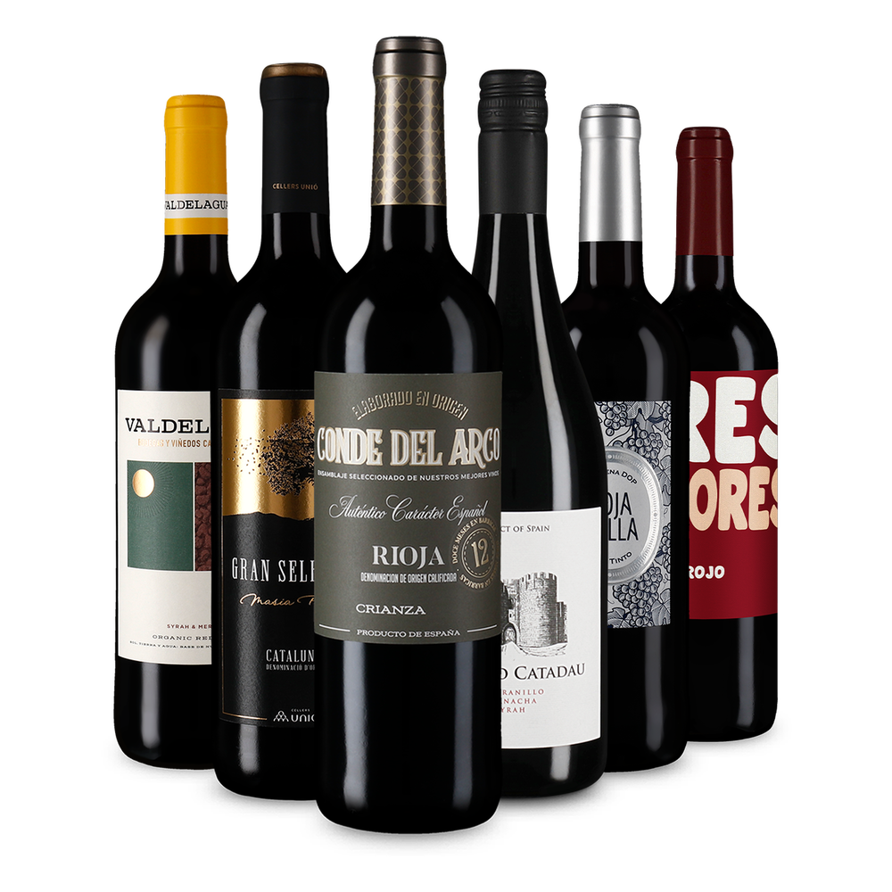 6x1 Deliciu de vinuri roșii premiate din Spania