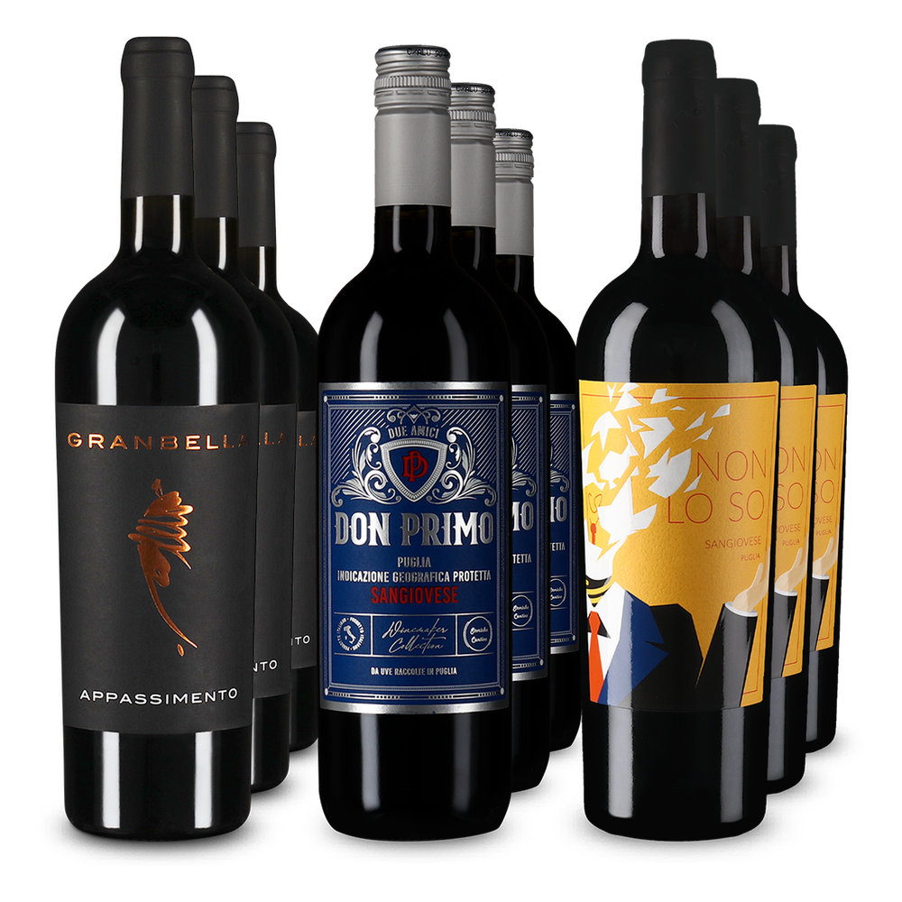 3x3 Descoperiri de vin roșu din Puglia